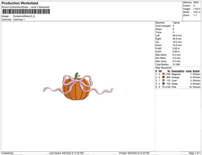 Pumpkins Ribbon