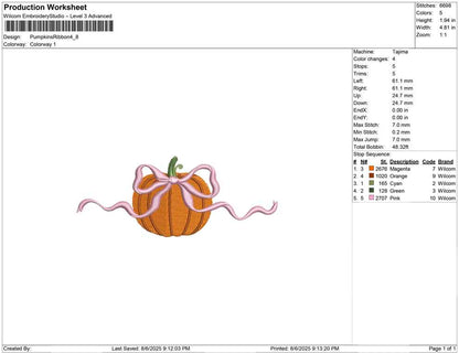 Pumpkins Ribbon