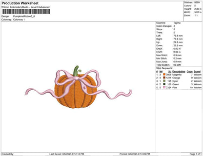 Pumpkins Ribbon