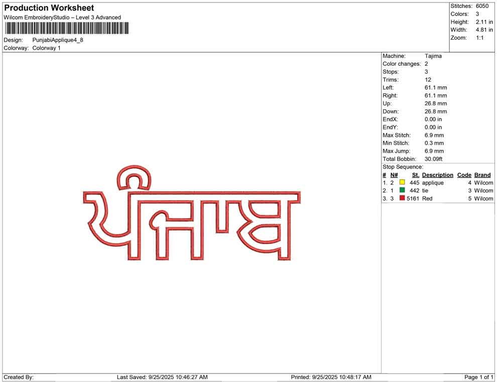 Punjabi Applique