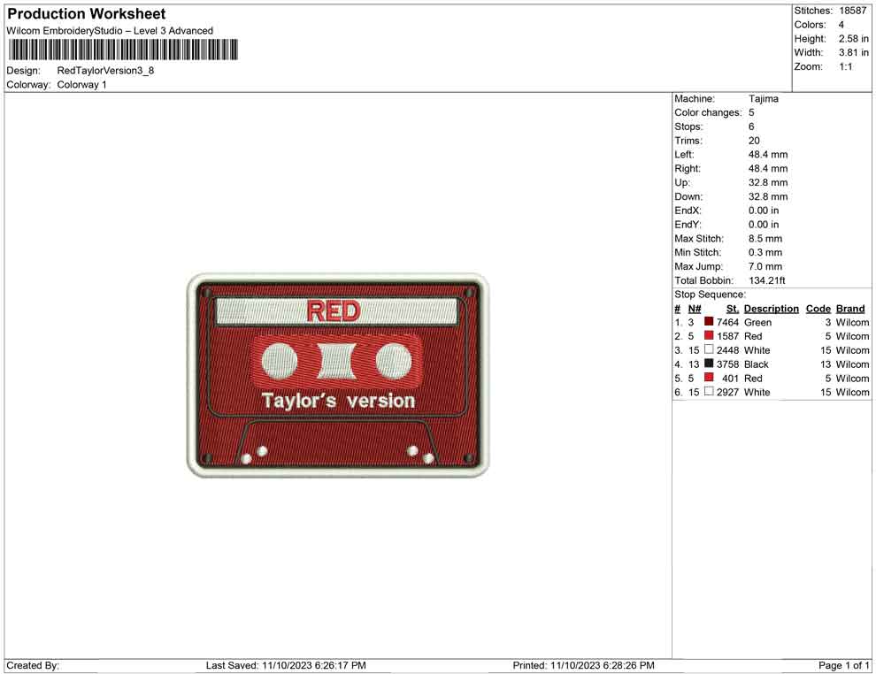 Red Taylor version cassette