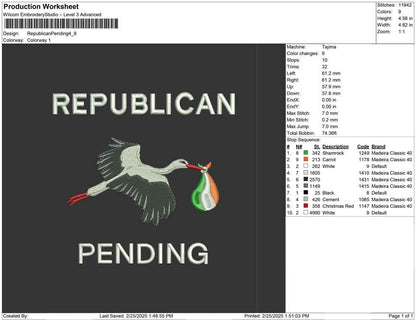 Republican Pending
