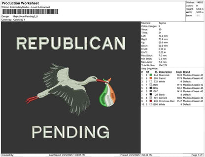 Republican Pending