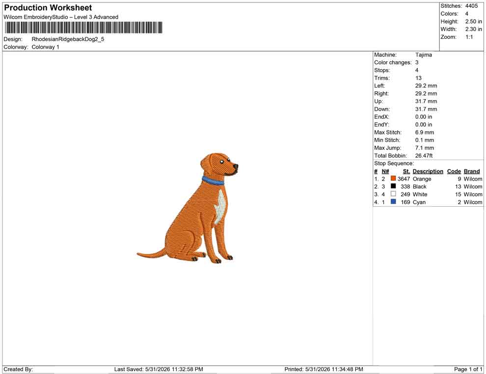 Rhodesian Ridgeback Dog