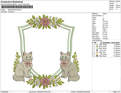 Ribbon 2 Cat Flower
