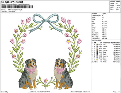 Ribbon 2 Dog Flower
