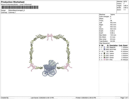 Ribbon Baby Carriage