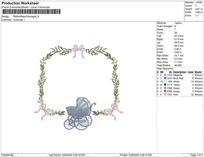 Ribbon Baby Carriage