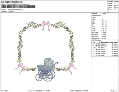 Ribbon Baby Carriage