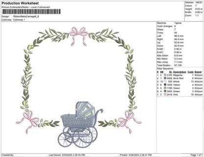 Ribbon Baby Carriage