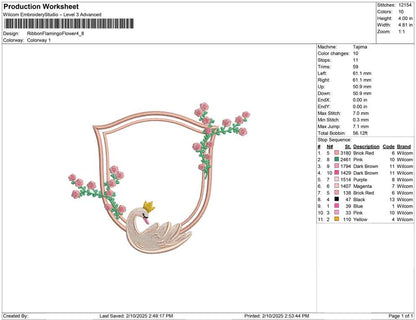 Ribbon Flamingo Flower