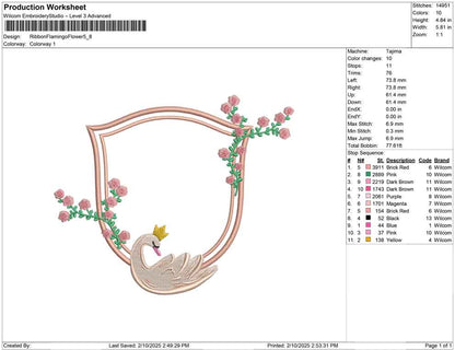 Ribbon Flamingo Flower