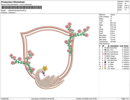Ribbon Flamingo Flower