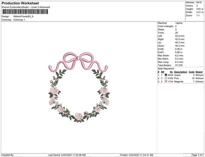 Ribbon Flower B