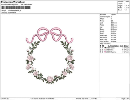 Ribbon Flower B