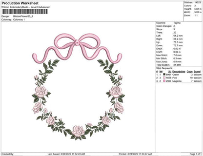 Ribbon Flower B