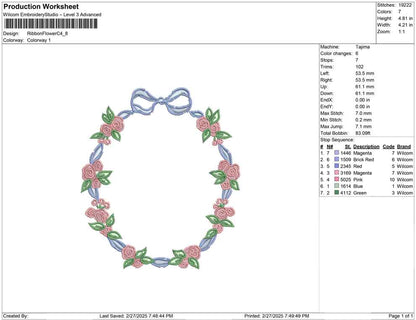 Ribbon Flower C