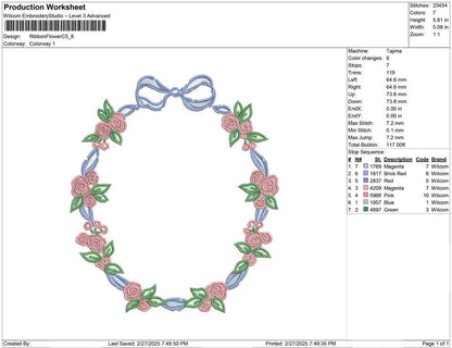Ribbon Flower C