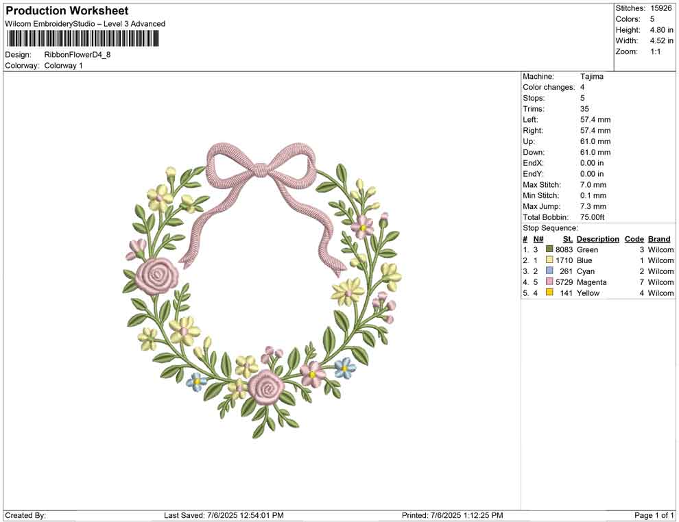 Ribbon Flower D