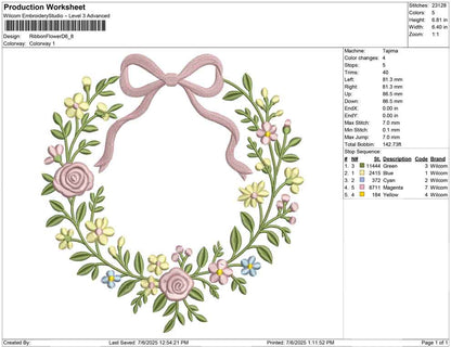 Ribbon Flower D