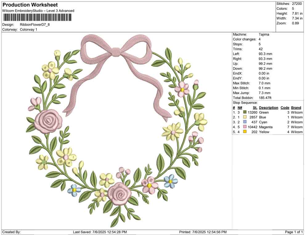 Ribbon Flower D