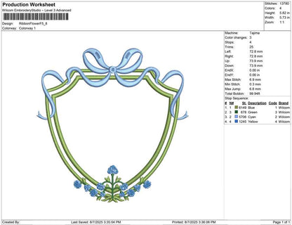 Ribbon Flower F