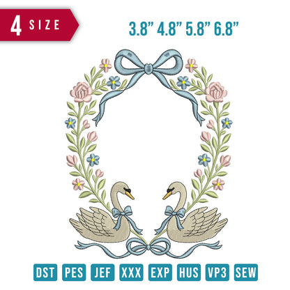 Ribbon Flower Swan