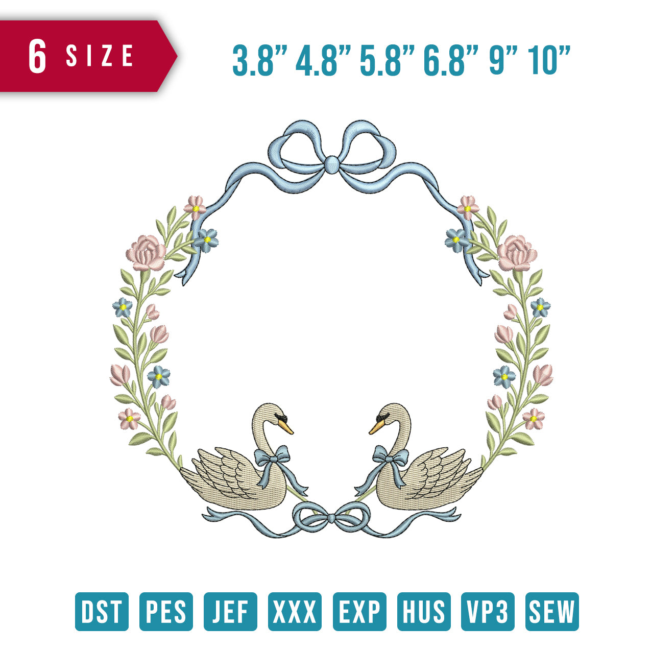 Ribbon Flower Swan B
