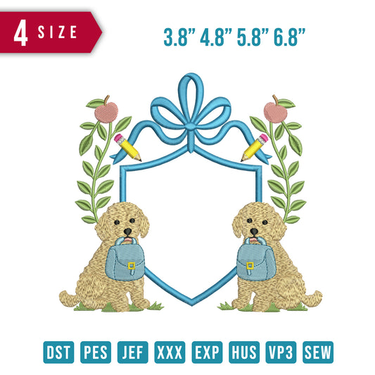 Ribbon Golden Retriever Dog