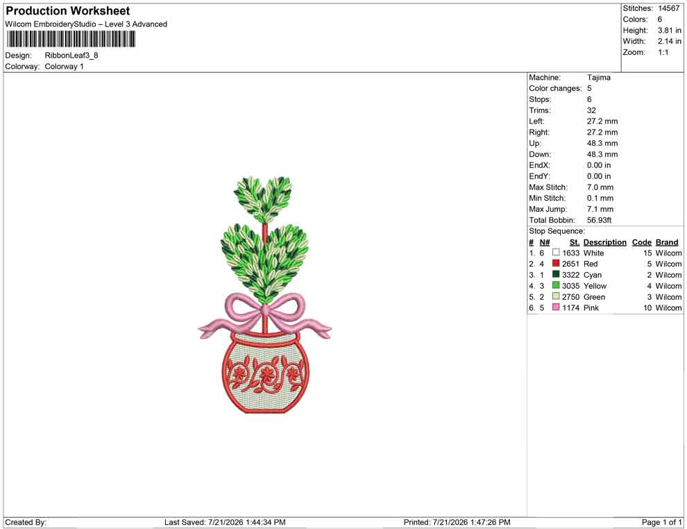Ribbon Leaf