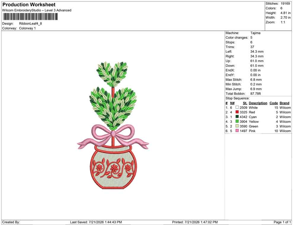 Ribbon Leaf