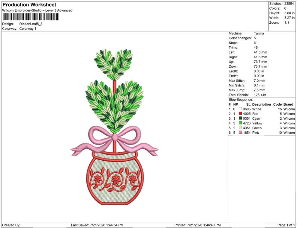 Ribbon Leaf