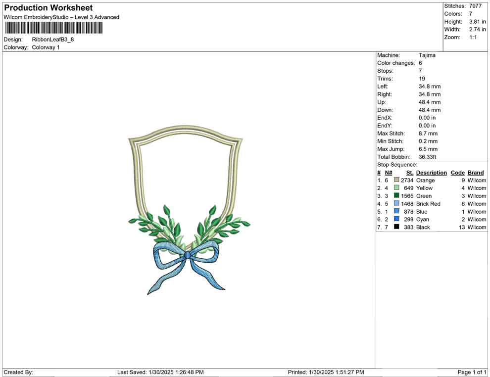 Ribbon Leaf B