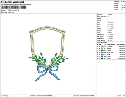 Ribbon Leaf B