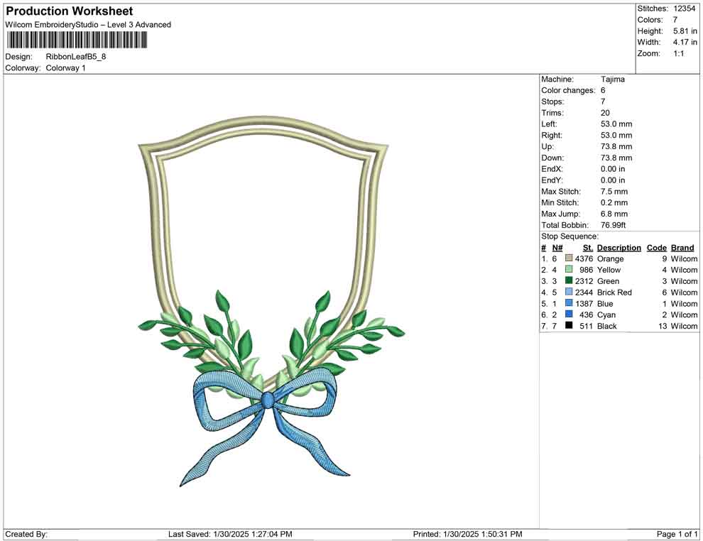 Ribbon Leaf B