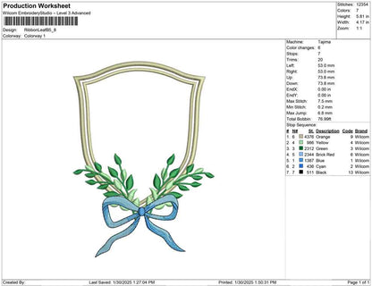 Ribbon Leaf B