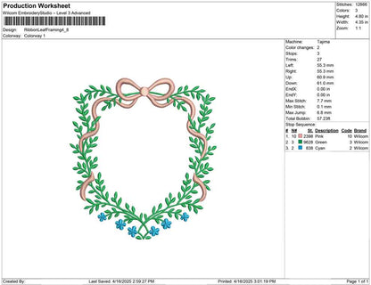 Ribbon Leaf Framing