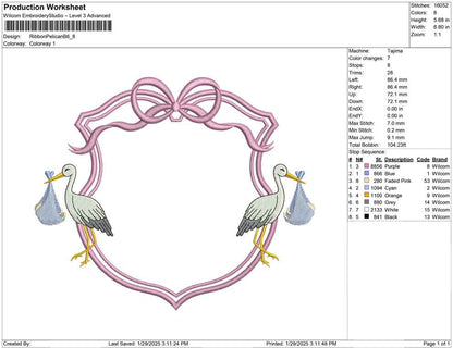 Ribbon Pelican B