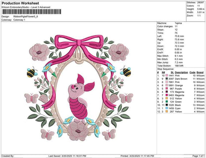 Ribbon Piglet Flower