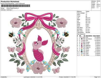 Ribbon Piglet Flower
