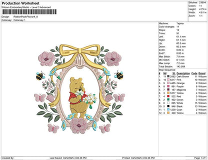 Ribbon Pooh Flower