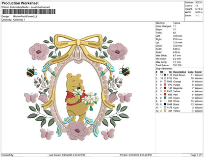Ribbon Pooh Flower
