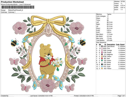 Ribbon Pooh Flower