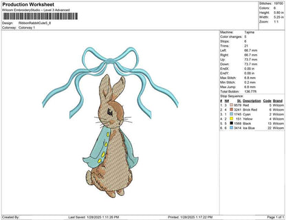 Ribbon Rabbit Cute