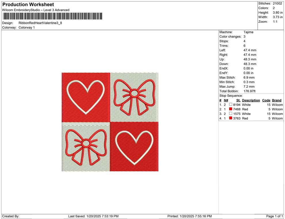 Ribbon Red Heart Valentine