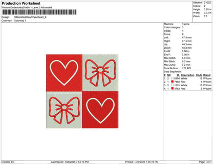 Ribbon Red Heart Valentine