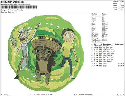 Rick morty and friend