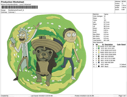 Rick morty and friend