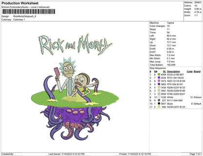 Rick and morty Octopus