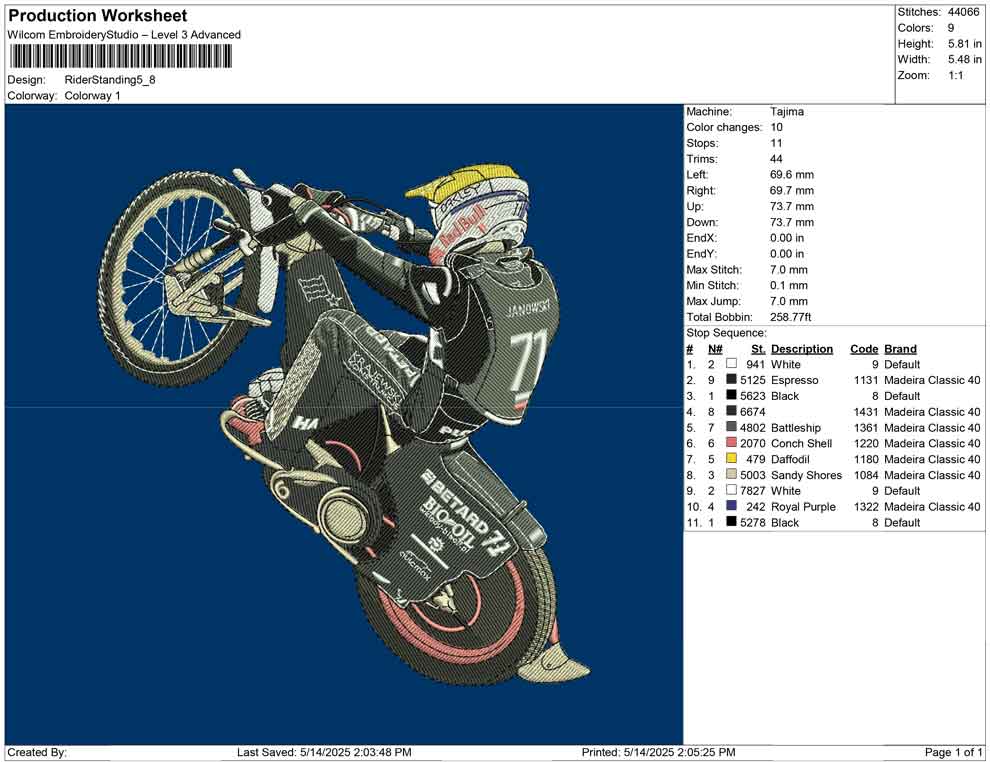 Rider Standing